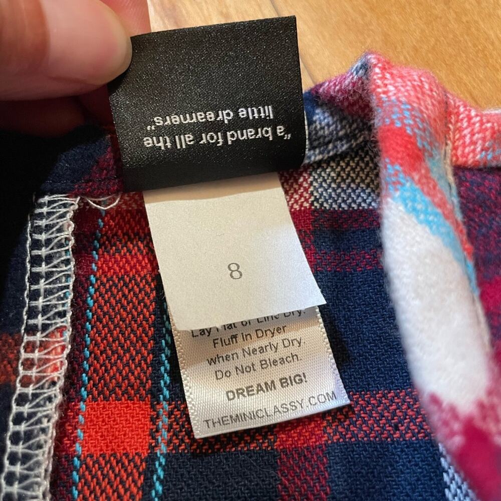 The Mini Classy Red & Blue Smells Like Teen Spirit Plaid Dress - Picture 5 of 7